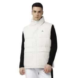 Calvin Klein Jeans Ivory Comfort Fit Gilet Jacket-picture-31