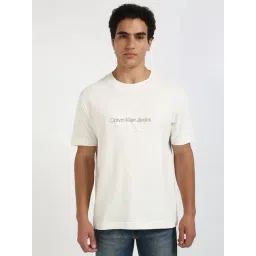 Calvin Klein Jeans Ivory Regular Fit T-Shirt-image-12