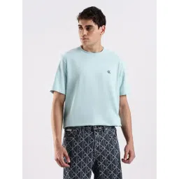 Calvin Klein Jeans Light Blue Cotton Comfort Fit T-Shirt-picture-39