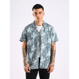 Calvin Klein Jeans Light Blue Cotton Regular Fit Printed Shirt-picture-21