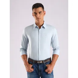 Calvin Klein Jeans Light Blue Cotton Slim Fit Shirt-picture-36