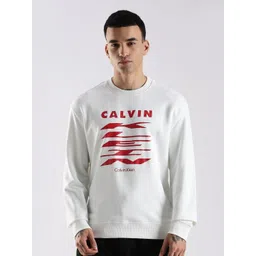 Calvin Klein Jeans Men Brand Logo Printed Long Sleeves Cotton Pullover Sweatshirt-picture-35