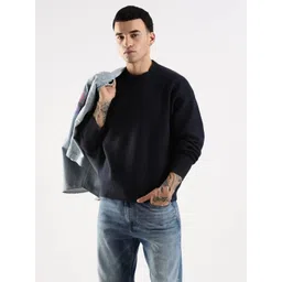 Calvin Klein Jeans Men Brand Logo Printed Relaxed Fit Cotton Pullover-picture-26