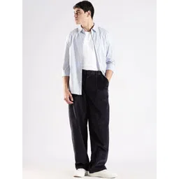 Calvin Klein Jeans Men Mid-Rise Pleated Trousers-picture-35
