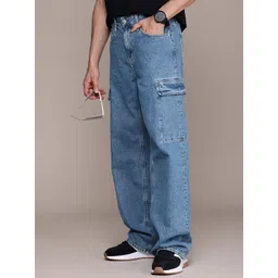 Calvin Klein Jeans Men Pure Cotton 90s Loose Relaxed Fit Low Rise Light Fade Jeans-picture-11