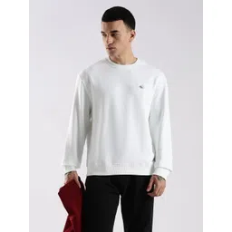 Calvin Klein Jeans Men Round Neck Regular Fit Cotton Pullover-picture-17