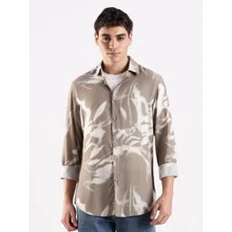 Calvin Klein Jeans Men Slim Fit Dyed Spread Collar Casual Shirt-picture-21