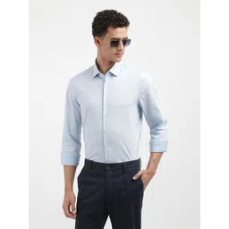 Calvin Klein Jeans Men Spread Collar Solid Cotton Slim Fit Casual Shirt-picture-19