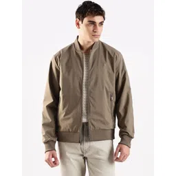 Calvin Klein Jeans Men Stand Collar Solid Bomber Jacket-picture-11