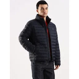 Calvin Klein Jeans Men Stand Collar Solid Padded Jacket-picture-39