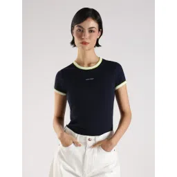 CALVIN KLEIN JEANS Navy Blue Regular Fit T-Shirt-picture-26