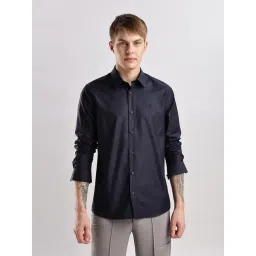 CALVIN KLEIN JEANS Navy Men Slim fit Striped Shirt-picture-12