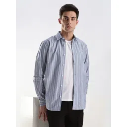 Calvin Klein Jeans Niagara Mist Stripes Slim Fit Shirt-picture-29