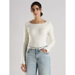 Calvin Klein Jeans Off White Regular Fit Sweater-picture-45