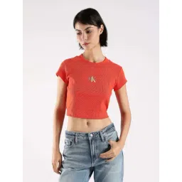 CALVIN KLEIN JEANS Red Logo Slim Fit T-Shirt-picture-14