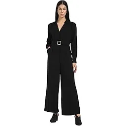 calvin klein jeans Regular Fit Solid Black Jumpsuit-picture-13