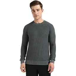 calvin klein jeans Solid Relaxed Fit Cotton Sweater-picture-16