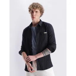 Calvin Klein Jeans Spread Collar Casual Cotton Shirt-picture-22