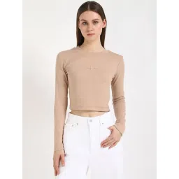 Calvin Klein Jeans Tan Slim Fit T-Shirt-picture-20