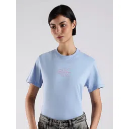 Calvin Klein Jeans Typography Printed Cotton T-shirt-picture-11