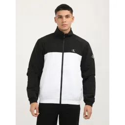 Calvin Klein Jeans White & Black Regular Fit Colour Block Jacket-picture-38