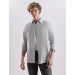 Calvin Klein Jeans White Cotton Slim Fit Striped Shirt-picture-26