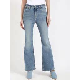 Calvin Klein Jeans Women Flared Low Distress Heavy Fade Jeans-picture-33