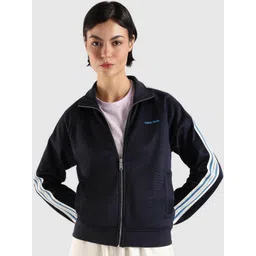 Calvin Klein Jeans Women Mock Collar Solid Sporty Jacket-picture-12