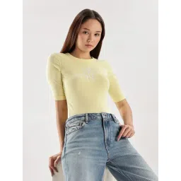 Calvin Klein Jeans Yellow Slim Fit T-Shirt-picture-10