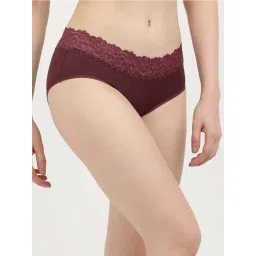 calvin klein underwear Calvin Klein Maroon Plain Hipster image 4