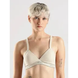 Calvin Klein Underwear Beige Cotton Bra-picture-26