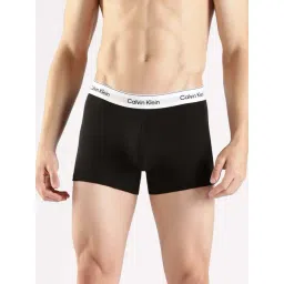 Calvin Klein Underwear Black Cotton Regular Fit Trunks - Pack Of 2-picture-23
