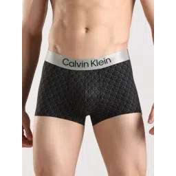 Calvin Klein Underwear Black Regular Fit Logo Printed Trunks-picture-10