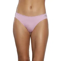 calvin klein underwear Calvin Klein Purple Solid Regular Fit Bikini Bottoms-picture-22