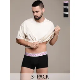 Calvin Klein Underwear Men Low Rise Solid Pack Of 3 Trunks-picture-39