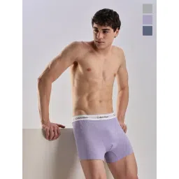 Calvin Klein Underwear Multi Cotton Fitted Solid Trunks (Pack of 3)-picture-11