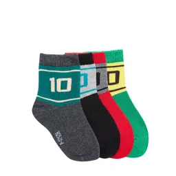 Camey Kids Pack of 4 Patterned Above Ankle-Length Socks-picture-24