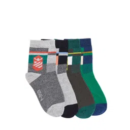 Camey Kids Pack of 4 Patterned Above Ankle-Length Socks-picture-19