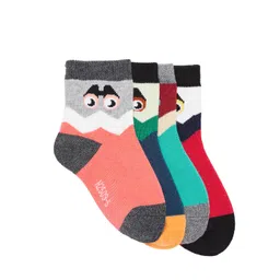 Camey Kids Pack of 4 Patterned Above Ankle-Length Socks-picture-33