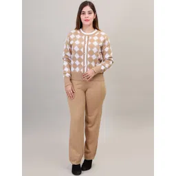 Camey Printed Pure Wool Sweater & Trouser Co-Ords-picture-42