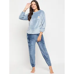 Camey Printed Round Neck T-Shirt & Lounge Pants-picture-44