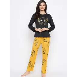 Camey Printed T-Shirt & Pyjama Night Suit-picture-41