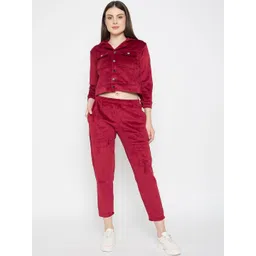 Camey V-Neck Long Sleeves Acrylic Sweatshirt & Trousers Co-Ords-picture-20