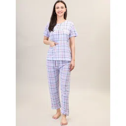 Camey Women Checked Night suit-picture-11