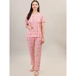 Camey Women Checked Night suit-picture-29