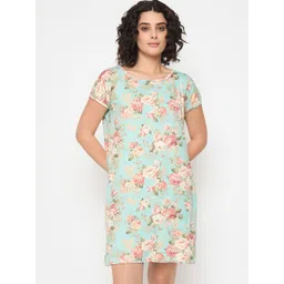 Camey Women Floral Printed Nightdress-picture-30