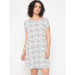 Camey Women Graphic Printed Nightdress-picture-31
