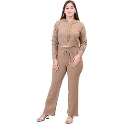 camey Women's Long Sleeve Hoody Woolen Co-Ord Set-picture-55
