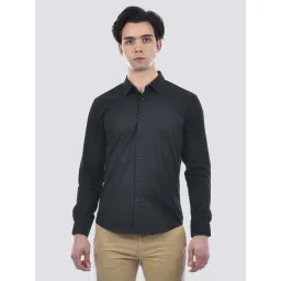 Camla Black Cotton Regular Fit Shirts-picture-40