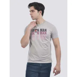 Camla Grey Cotton Regular Fit Printed T-Shirts-picture-27